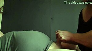 Handjob turns into a bold apology as this mature milf couple explores raw amateur cumshots.