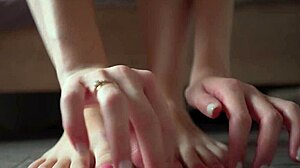 Tall Giantess Girlfriend Masturbates Shaved Pussy on Valentine's Day