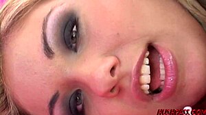 Young blonde teen 18+ Aubrey Addams rides monster cock in first time porn