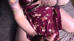 Did he rip dress to fuck tight pussy?