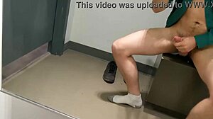 Gay Man Masturbating Hard in Solo Action