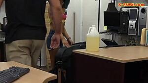 I saw the Asian babe get drilleed by the nasty pawn keeper, oh man!