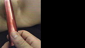 The wife explores bdsm with her big tits and ass on display