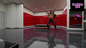 3D WWE Superstar Bobby Lashley Fucks Asuka Backstage with Big Black Monster Cock!