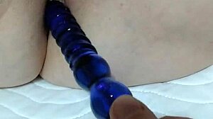 Housewife uses dildo for anal fun on cam
