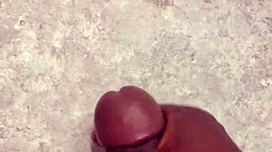 Huge cumshot all over my bathroom counter