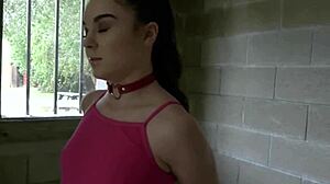 cute petite 18+ teen megan marx, extra small 18+ body, gets drilled hard behind bars in wild doggystyle action!