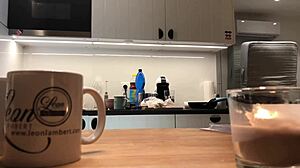 i'm the young amateur wife doing dishes with voyeur cam on