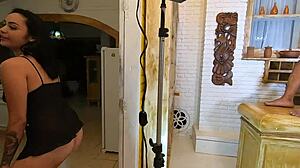 behind the scenes with caroline moraes backstage