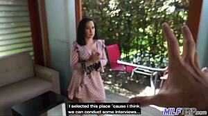 Watch this big tit MILF get fucked and covered in cum?