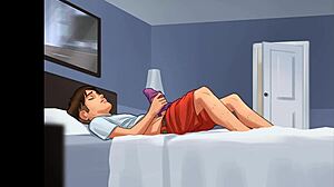 caught her in the act and joined in for the climax - summertimesaga 2