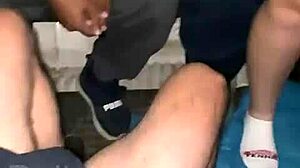 Bella married fucks three in the van