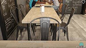 The naughty barista in off the record 06 needs some help with her game.