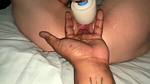 i'm squirting all over for my sexy hubby in this interracial fun