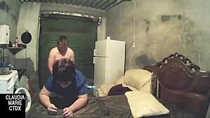 Fat Amateur Gets Huge Cumshot After Intense Assfucking