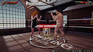 ethan battles chelci in naked wrestling match