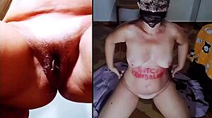 Anal Close-Up Dildo Slut In Lingerie Masturbates Homemade