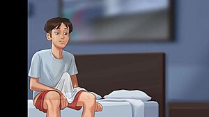 caught her in the act and joined in for the climax - summertimesaga 2