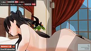 Uncensored Japanese hentai anime Rin experiences first anal, ASMR earphones recommended