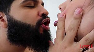 Latina in lingerie chats about her features