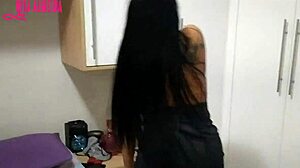 Latina woman brings friend home and insists on him cumming inside her pussy before leaving