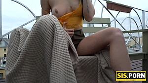 Juicy Leyla says, I'm the naughty teen having sex with my stepbrother in doggystyle, bent over with my small tits bouncing.