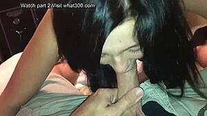 Girlfriend cheats with sucking and blowjob