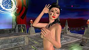 Neha Bhabhi's intense sex adventure in animated Hindi story