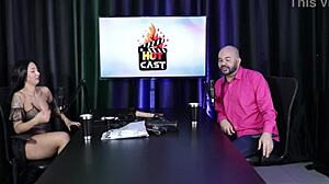 Paulo Avelar Listens to Models Masturbating in Sheer Red Lingerie