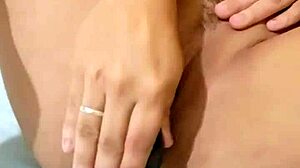 watch this milf fuck her vagina with black dildo for cum?