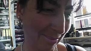 Mature Brunette Office Fuck