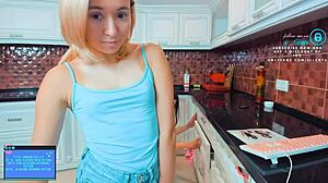 I got her to clean the kitchen.