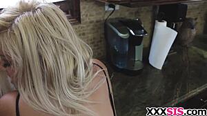 Blonde Kenzie Green Gets Banged by Big Cock in Amateur Homemade Group Scene. Not Brother Involved.