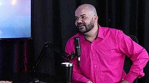 Paulo Avelar Listens to Models Masturbating in Sheer Red Lingerie