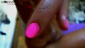 blonde babe masturbates with dildo on webcam