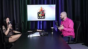 Paulo Avelar Listens to Models Masturbating in Sheer Red Lingerie