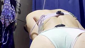 cámara oculta en un probador de un gran almacén