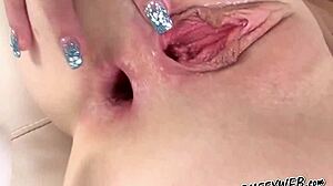 Passionate Euro Redhead Enjoys Intense Solo Play with Favorite Toys