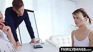 Stepdaughter Ria Sunn Takes Double Banging with George Uhl