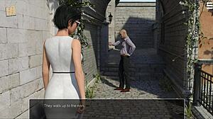 knockout master fucks brunette outdoor with big tits