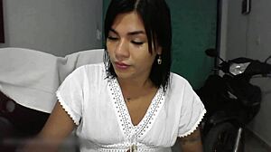 Latina transsexual angelique tests new live stream page