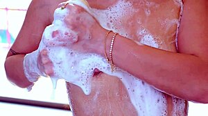 Petite Asian babe rides cowgirl