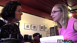 I crave watching this blonde co-ed getting finger fucked