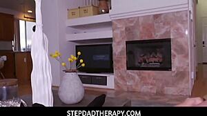 Young Petite Teen Stepdaughter Lily Adams Orgasms Repeatedly on Stepdad's Big Dick POV