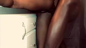 rough bbc fuck in bathroom