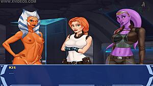 yo, check star wars cosplay with hot alien sith girls