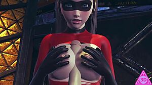 Violet Parr Gets Blowjob And Handjob Before Cumshot.