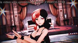 neo rwby mmd in lingerie with small tits