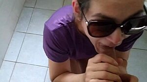 Sex With Stranger In Public Bathroom Almost Caught!