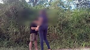 Horny Filipino Couple Fucks In Public With Voice Over Shoutout